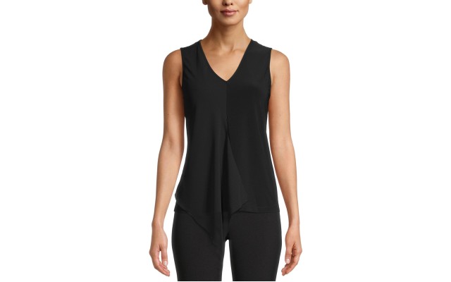  Overlay Tank Top (Black), Black, X-Small