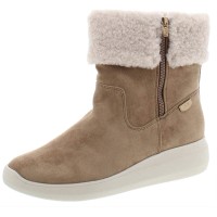 Anne Klein Sport Womens Frizby Faux Fur Cold Weather Booties Beige Size 10 M