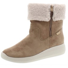 Anne Klein Sport Womens Frizby Faux Fur Cold Weather Booties Beige Size 10 M