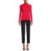  Women's Button-Detail Ribbed Pullover Sweater, Red, X-Small