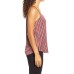  Women’s Double Layer Strap Tank (Brown, Medium)