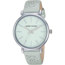 Anne Klein Women’s Floral Leather Strap Watch