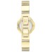  Women’s Swarovski Crystal Accented Floral Gold Tone Bracelet Watch