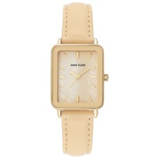 Anne Klein Women’s Watch Tan Leather Strap Gold-Tone