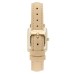  Women’s Watch Tan Leather Strap Gold-Tone