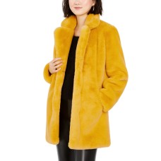 Apparis Womens Eloise Faux Fur Notch Collar Coats