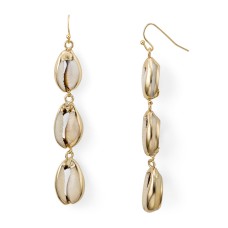 Aqua Women’s Cowrie Shell Drop Earrings