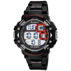Armitron Men’s Digital Chronograph Black Strap Watch 54mm