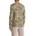  Camouflage Long Sleeve Henley Shirt, Sage, Medium