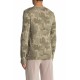  Camouflage Long Sleeve Henley Shirt, Sage, Medium