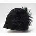  Folk Tale Feather Skully Cap, Black – BRAND NEW / RX24A/30