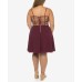 B Darlin Plus Trendy Strappy-Back Dress (Wine, 18W)