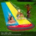Backyard Double Water Slide Summer Fun Toy, Long Water Slip & Slide Outdoor Water Toys for Kids & Adults