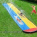 Backyard Double Water Slide Summer Fun Toy, Long Water Slip & Slide Outdoor Water Toys for Kids & Adults