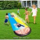 Backyard Double Water Slide Summer Fun Toy, Long Water Slip & Slide Outdoor Water Toys for Kids & Adults