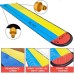 Backyard Double Water Slide Summer Fun Toy, Long Water Slip & Slide Outdoor Water Toys for Kids & Adults