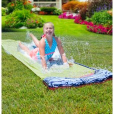 Backyard Double Water Slide Summer Fun ToyLong Water Slip & Slide Outdoor Water Toys for Kids & Adults