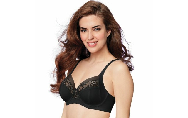  Women’s Beauty Lift Underwire Bra (Black/Soft Taupe, 36 C)