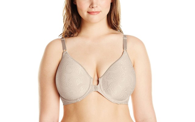  Women’s Comfort Revolution Front-Close Shaping Underwire Bra (Warm Steel,42D)