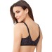  Women’s Passion for Comfort Back Smoothing Underwire Bra DF3382, Black/Excalibur Lace, 40 B