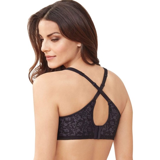  Women’s Passion for Comfort Back Smoothing Underwire Bra DF3382, Black/Excalibur Lace, 40 B