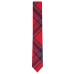  Men’s Abby Skinny Plaid Tie (Red)