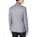  Men’s Active Stretch Slim-Fit Plaid Sport Coat (Blue, 40T)