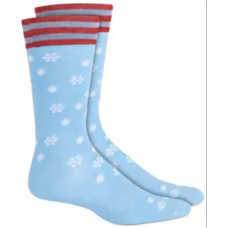 Bar III Men’s Holiday Socks (Snowflakes, 10-13)