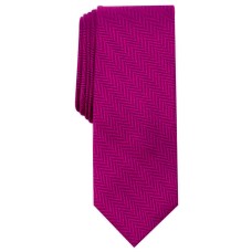 Bar III Men’s New Herringbone Skinny Tie, Berry