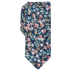 Bar III Men’s Ponderosa Skinny Floral Tie (Navy)