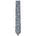  Men’s Ponderosa Skinny Floral Tie (Navy)