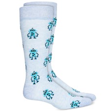 Bar III Men’s Robot Socks (Blue)