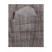 Men’s Slim-Fit Gray/Brown Plaid Suit Separate Jacket (Gray, 38 R)