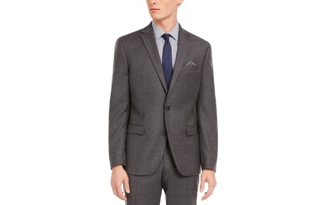  Men’s Slim-Fit Gray Flannel Suit Separate Jacket (Gray,38 R)