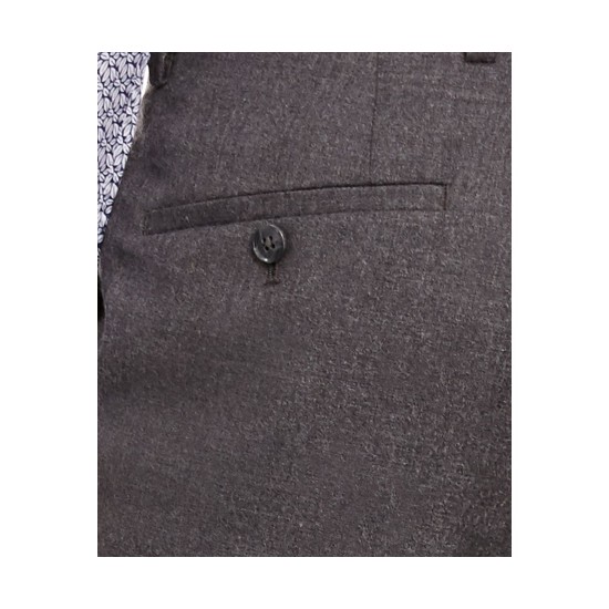  Men’s Slim-Fit Gray Flannel Suit Separate Pants (Gray, 34X32)