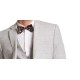  Men’s Slim-Fit Gray Plaid Linen Suit Jacket (Gray Plaid), Gray Plaid, 36 R
