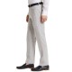  Mens Slim-Fit Gray Plaid Linen Suit Separate Pants, Gray, 32X30