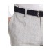 Mens Slim-Fit Gray Plaid Linen Suit Separate Pants, Gray, 32X30