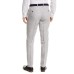  Mens Slim-Fit Gray Plaid Linen Suit Separate Pants, Gray, 32X32