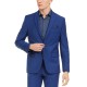  Men’s Slim-Fit PerFormance Active Stretch Blue Sharkskin Suit Separate J