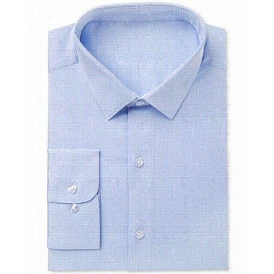  Men’s Slim-Fit Stretch Dress Shirts (Blue, 17-17.5×36-37)
