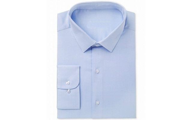  Men’s Slim-Fit Stretch Dress Shirts (Blue, 17-17.5×36-37)