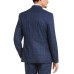  Men’s Slim-Fit Stretch Plaid Suit Jacket (Navy, 38 Short)