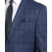  Men’s Slim-Fit Stretch Plaid Suit Jacket (Navy, 38 Short)
