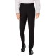  Men’s Slim-Fit Tonal Plaid Dress Pants (Black, 34X30)