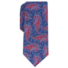 Bar III Men’s Sorrento Skinny Paisley Tie (Navy)