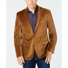 Bar III Velvet Slim-Fit Sport Coat Gold