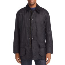 Barbour Men’s Bristol Waxed-Cotton Jacket (Navy, XL)