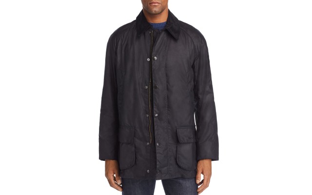  Men’s Bristol Waxed-Cotton Jacket (Navy, XL)