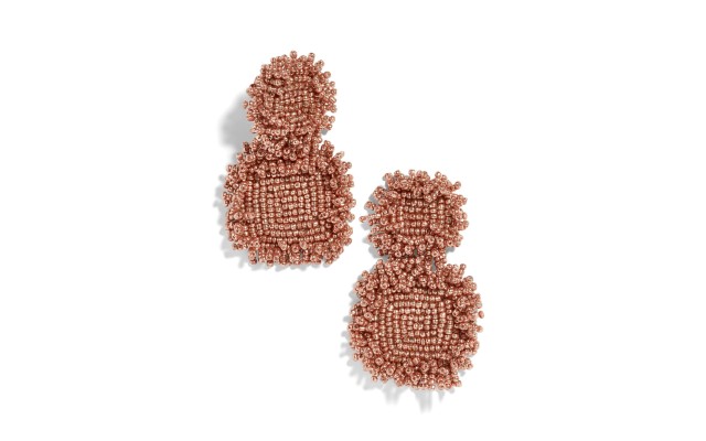 Anthro Riva Drop Earrings in Rose Gold